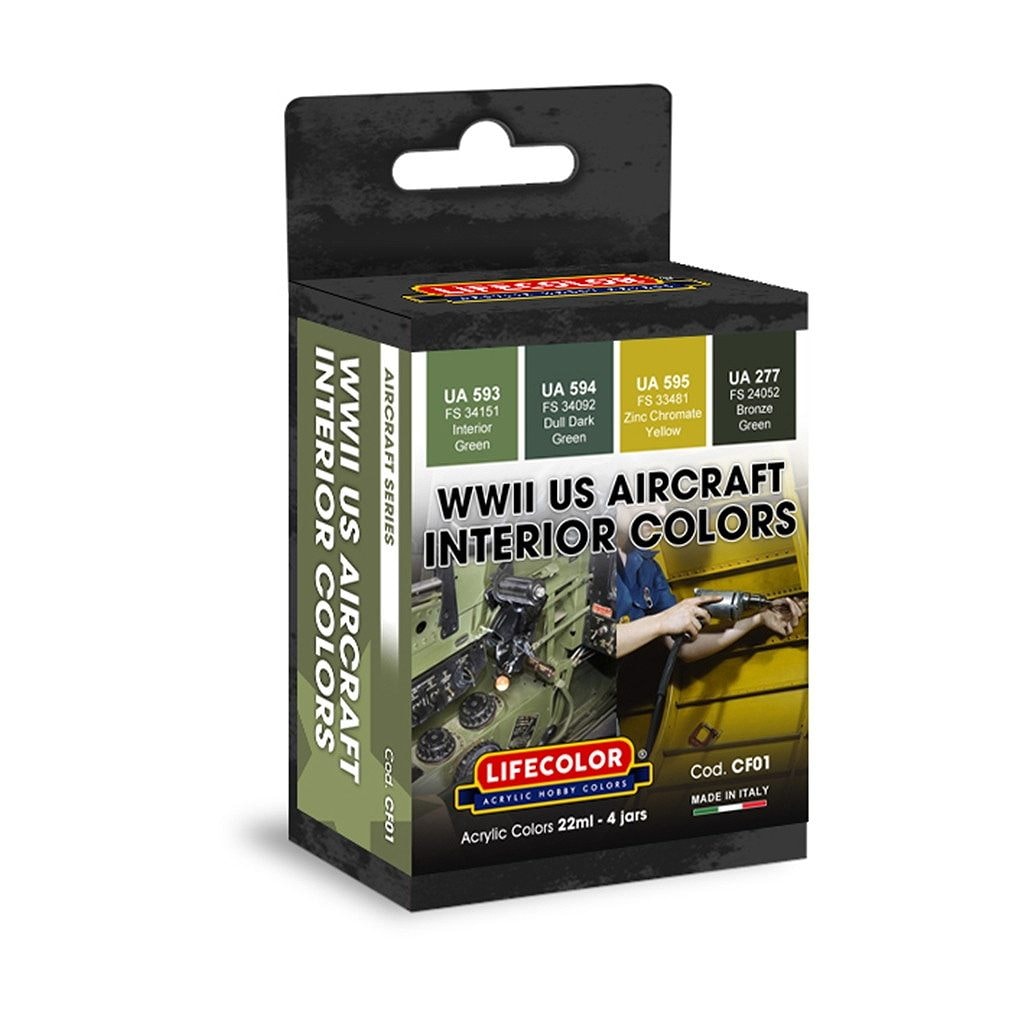 【再入荷】CF01 WWII アメリカ軍用機 機内色カラーセット|塗料|ツール＆マテリアル