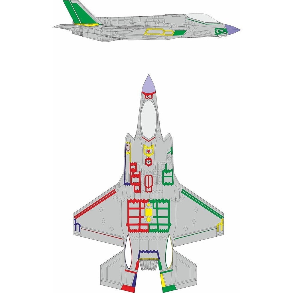 CX693 1/72 ロッキード・マーティン F-35A ライトニングII RAM (初期) 塗装マスクシール (レベル用)|飛行機用マスキングシール|飛行機