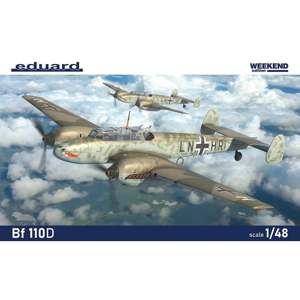 【新製品】8409 1/48 メッサーシュミット Bf110D ウィークエンドエディション|第二次大戦の飛行機モデル|飛行機