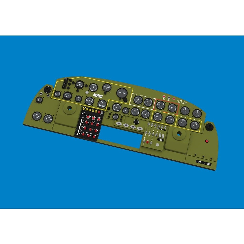 ルック644310 1/48 コンソリデーテッド B-24D リベレーター  「ルック」 計器板 (ホビーボス用)|飛行機用パーツ|飛行機