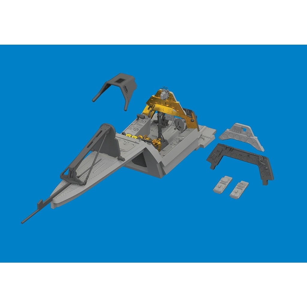 ブラッシン6481104 1/48 フォッケウルフ Fw190A-4 コクピット (エデュアルド用)|飛行機用パーツ|飛行機