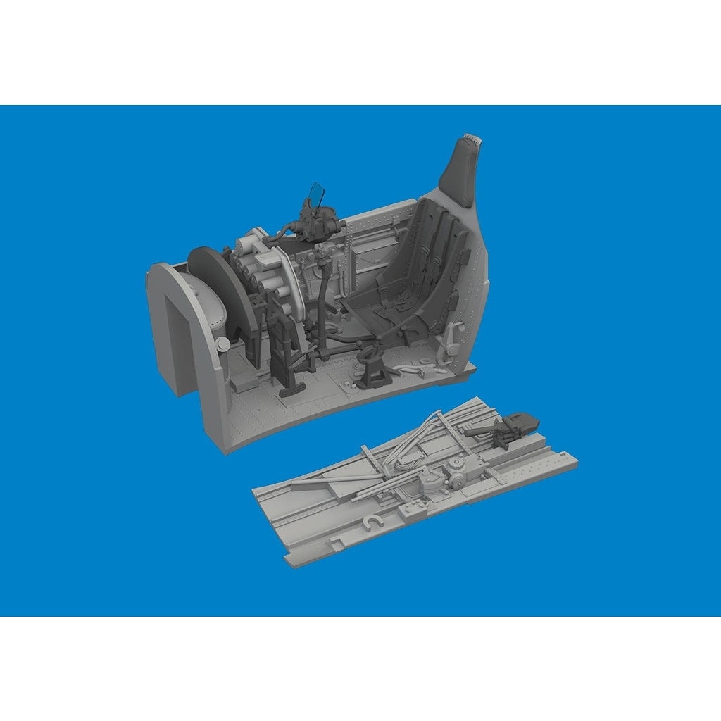 ブラッシン6481124 1/48 カーチス P-40E ウォーホーク コクピット w/後期型操縦席 (エデュアルド用)|飛行機用パーツ|飛行機