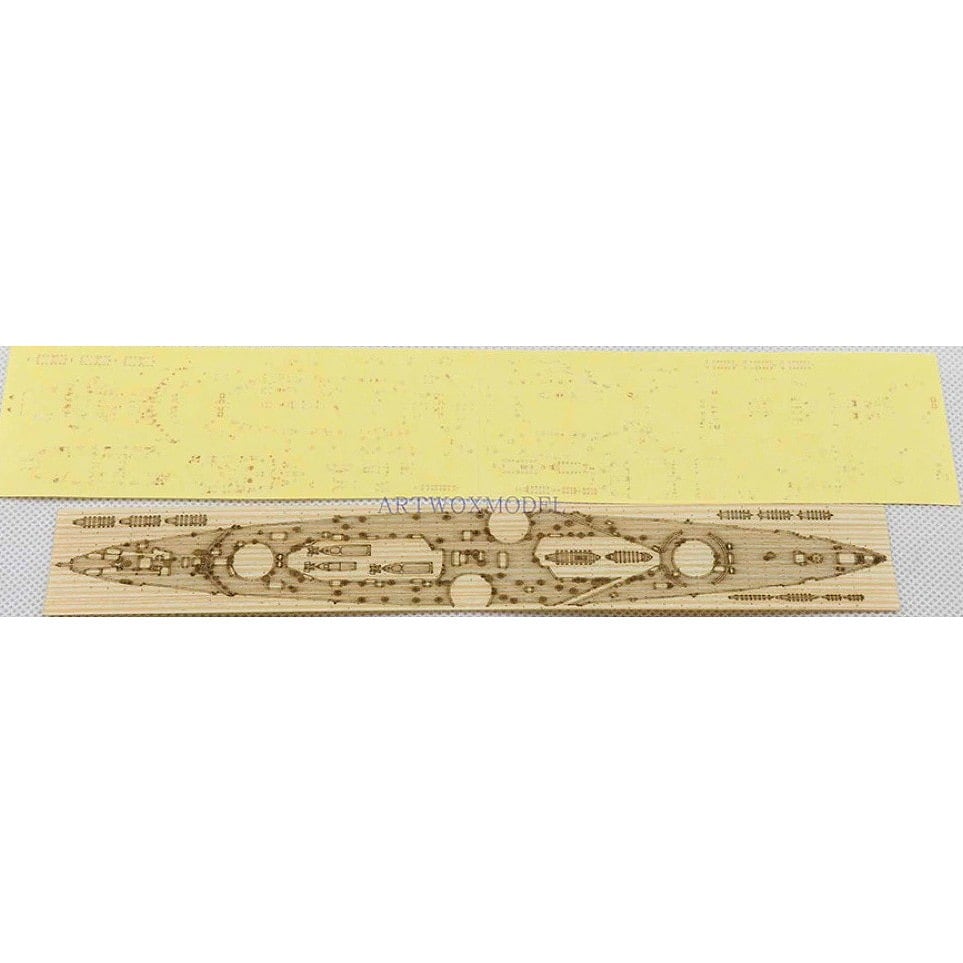 BM20030A 英海軍 巡洋戦艦 インヴィンシブル 1914用 木製甲板 マスキングシール付 【ネコポス規格外】|艦船用パーツ|艦船