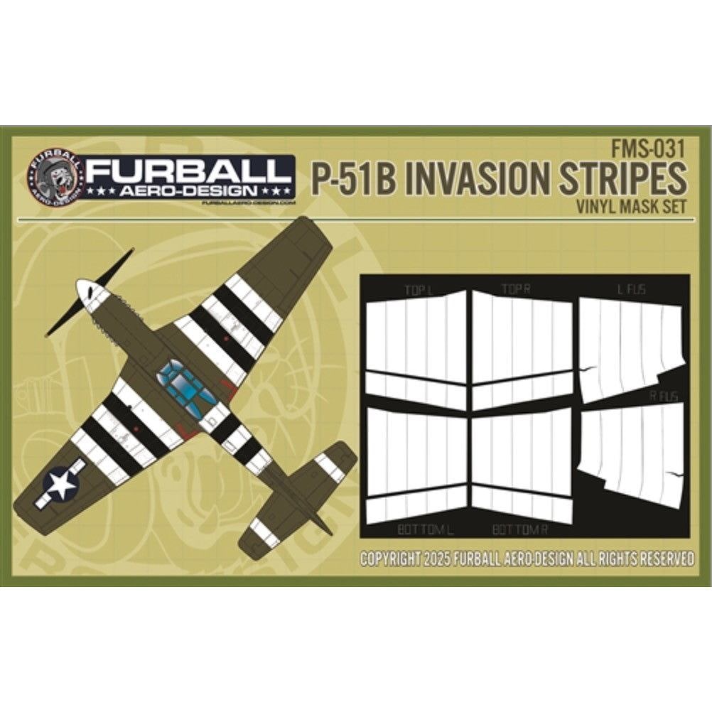 【新製品】FMS-031 ノースアメリカン P-51 マスキングシール|飛行機用マスキングシール|飛行機