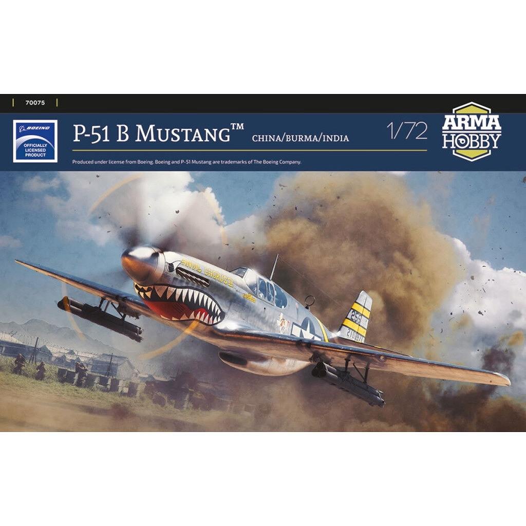 【再入荷】70075 1/72 ノースアメリカン P-51B マスタング 中国・ビルマ・インド戦線|第二次大戦の飛行機モデル|飛行機