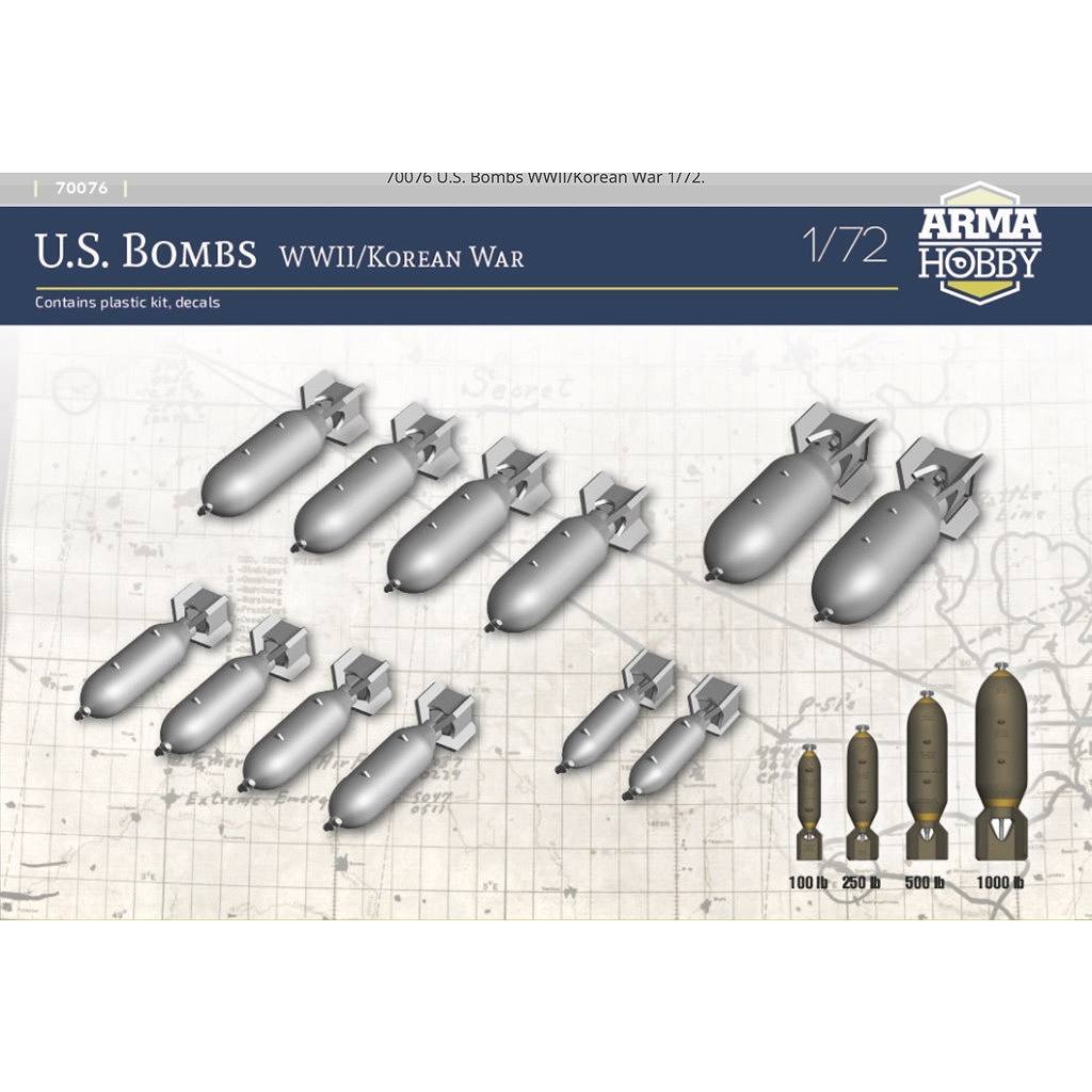 70076 1/72 WWII 米軍航空爆弾セット | アルマホビー ARMA HOBBY