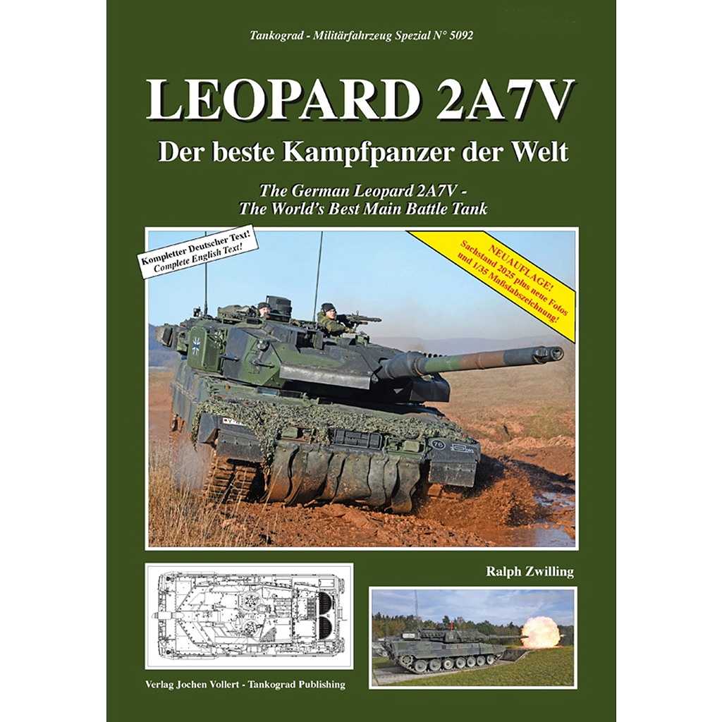 5092R レオパルド2A7V 生まれ変わるドイツの豹-世界最高の主力戦車へ [2025年改訂版]|洋書|書籍＆DVD