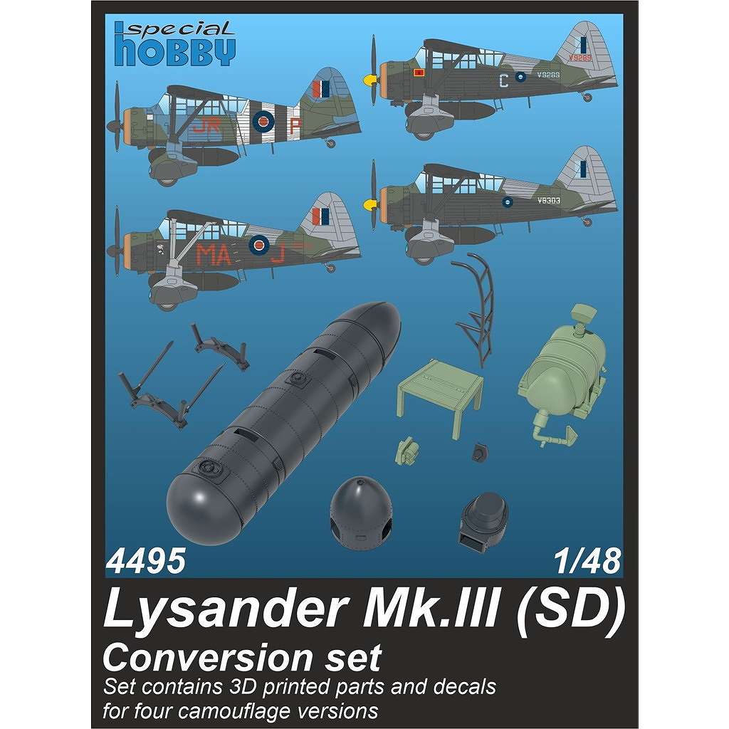 【再入荷】4495 1/48 ウェストランド ライサンダーMK.III(SD) 改造セット (エアフィックス用)|飛行機用パーツ|飛行機