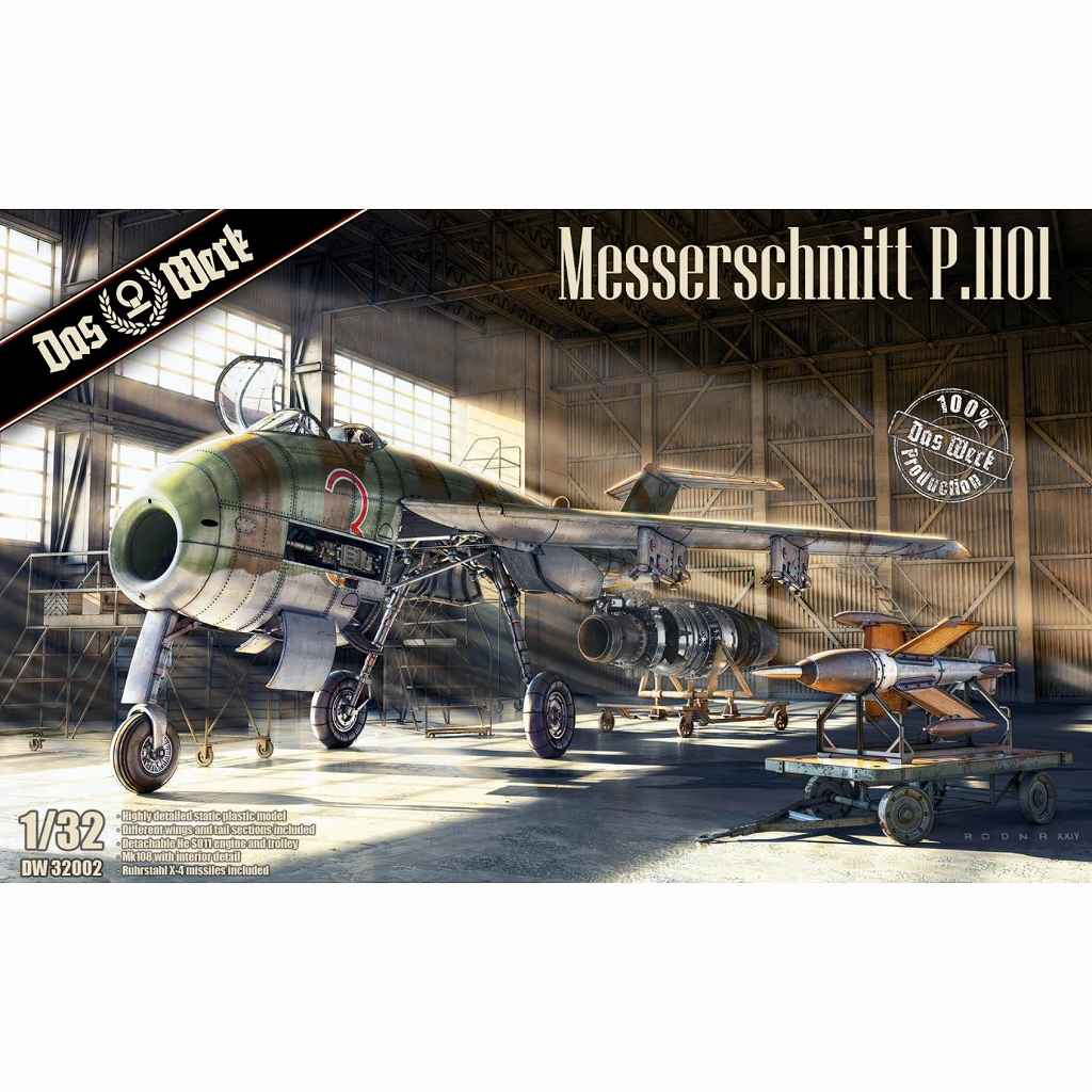 【再入荷】DW32002 1/32 メッサーシュミット P.1101|第二次大戦の飛行機モデル|飛行機