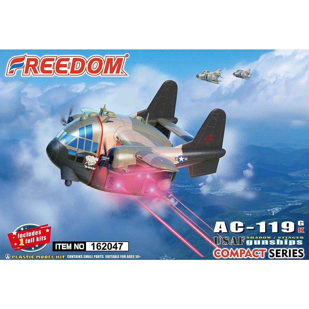 162047 コンパクトシリーズ：AC-119G/Kシャドー/ステインガー ガンシップ ベトナム戦争|大戦後の飛行機モデル|飛行機