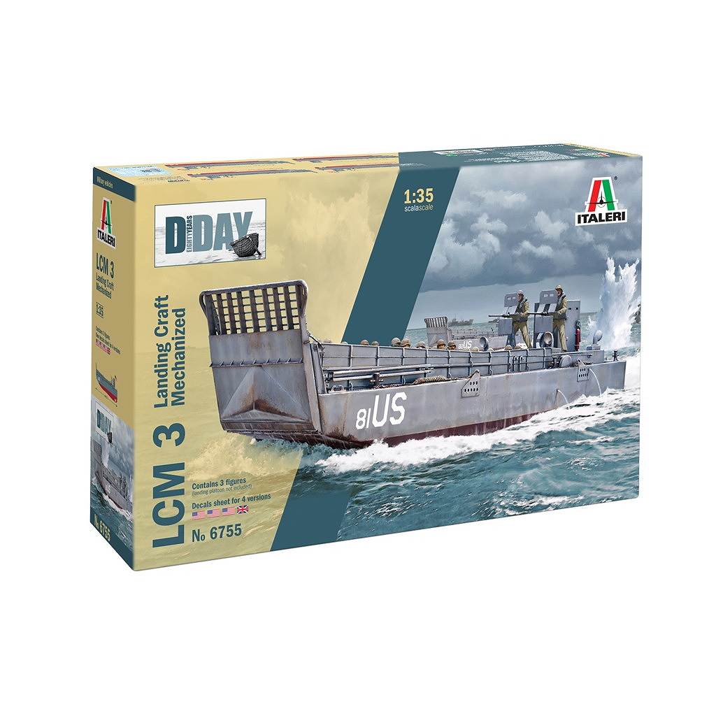 6755 1/35 LCM 3 上陸用舟艇 | イタレリ ITALERI | AFV,大戦後のAFV