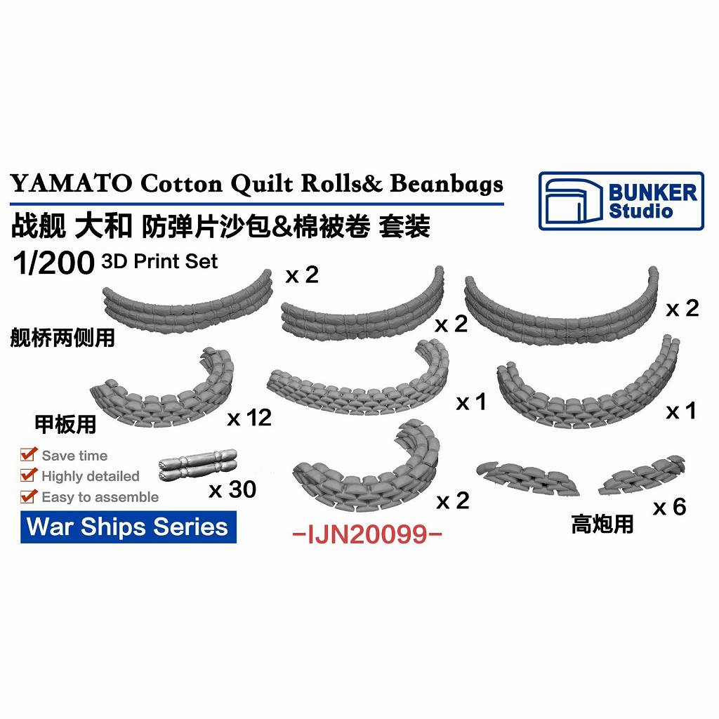 ネクロドミナンス2枚、海の先駆け 新製品】IJN20099 日本海軍 戦艦 大和用防弾土嚢セット