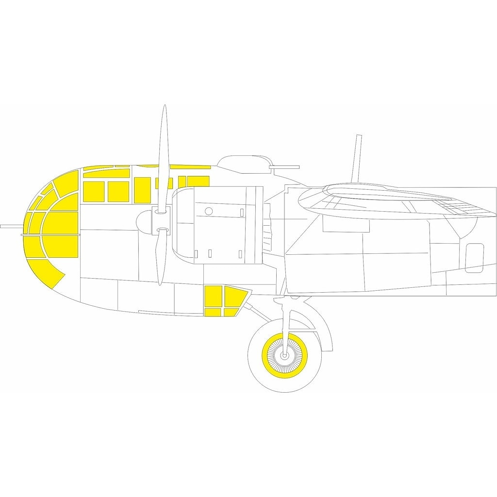 EX1132 1/48 ドルニエ Do217K 「Tフェース」両面塗装マスクシール (ICM用)|飛行機用マスキングシール|飛行機