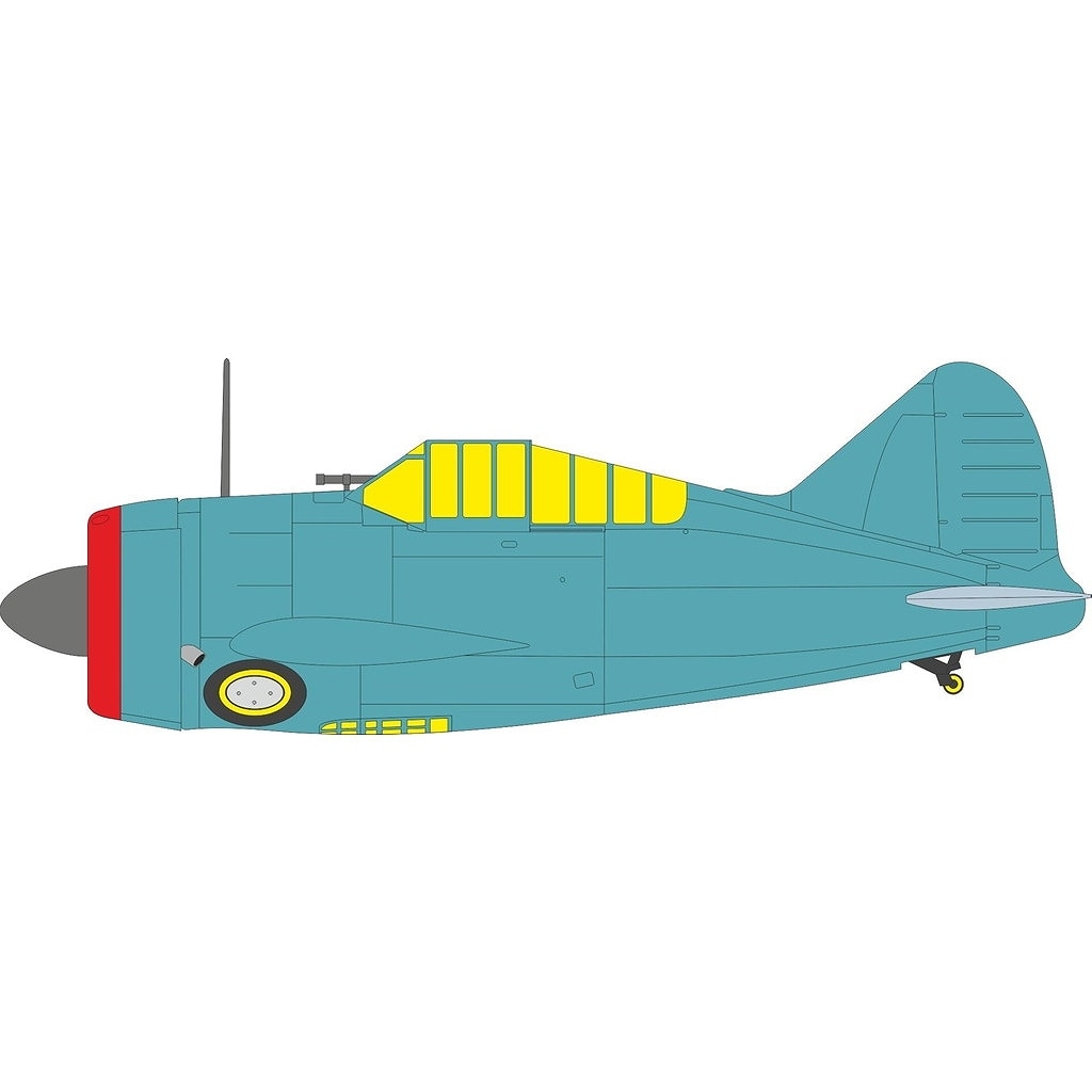 EX1133 1/48 ブリュースター バッファロー 「Tフェース」両面塗装マスクシール (タミヤ用)|飛行機用マスキングシール|飛行機