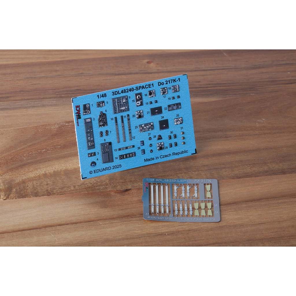 3DL48240 1/48 ドルニエ Do217K スペース内装3Dデカールw/エッチングパーツセット (ICM用)|飛行機用デカール|飛行機