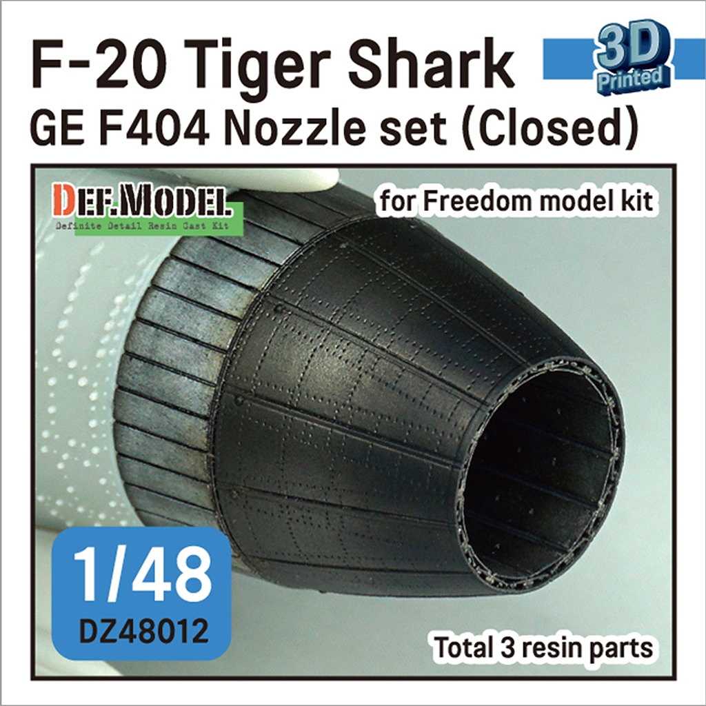 【再入荷】DZ48012 1/48 F-20 タイガーシャーク GE YF404-100 排気ノズル クローズド フリーダムモデル用|飛行機用パーツ|飛行機