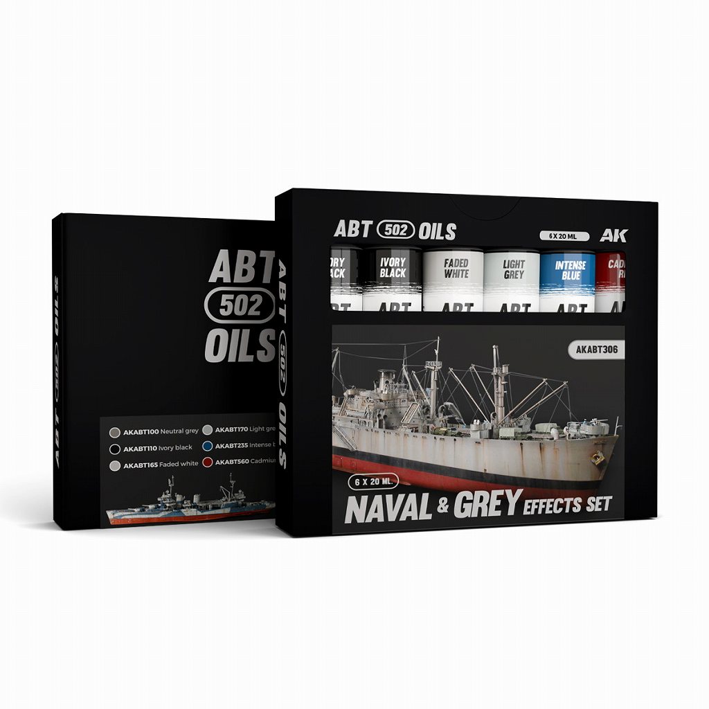 AKABT306 艦船向けグレー系油彩エフェクトセット|塗料|ツール＆マテリアル