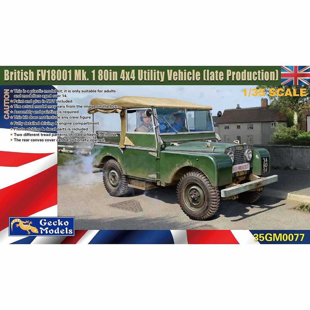 35GM0077 1/35 英国陸軍 FV18001 マークI 80in 4X4 ユーティリティビークル (後期型)|大戦後のAFVモデル|AFV