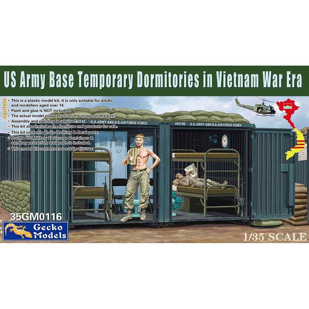 35GM0116 1/35 米軍基地 コンテナ兵舎 (ベトナム戦争) | ゲッコー
