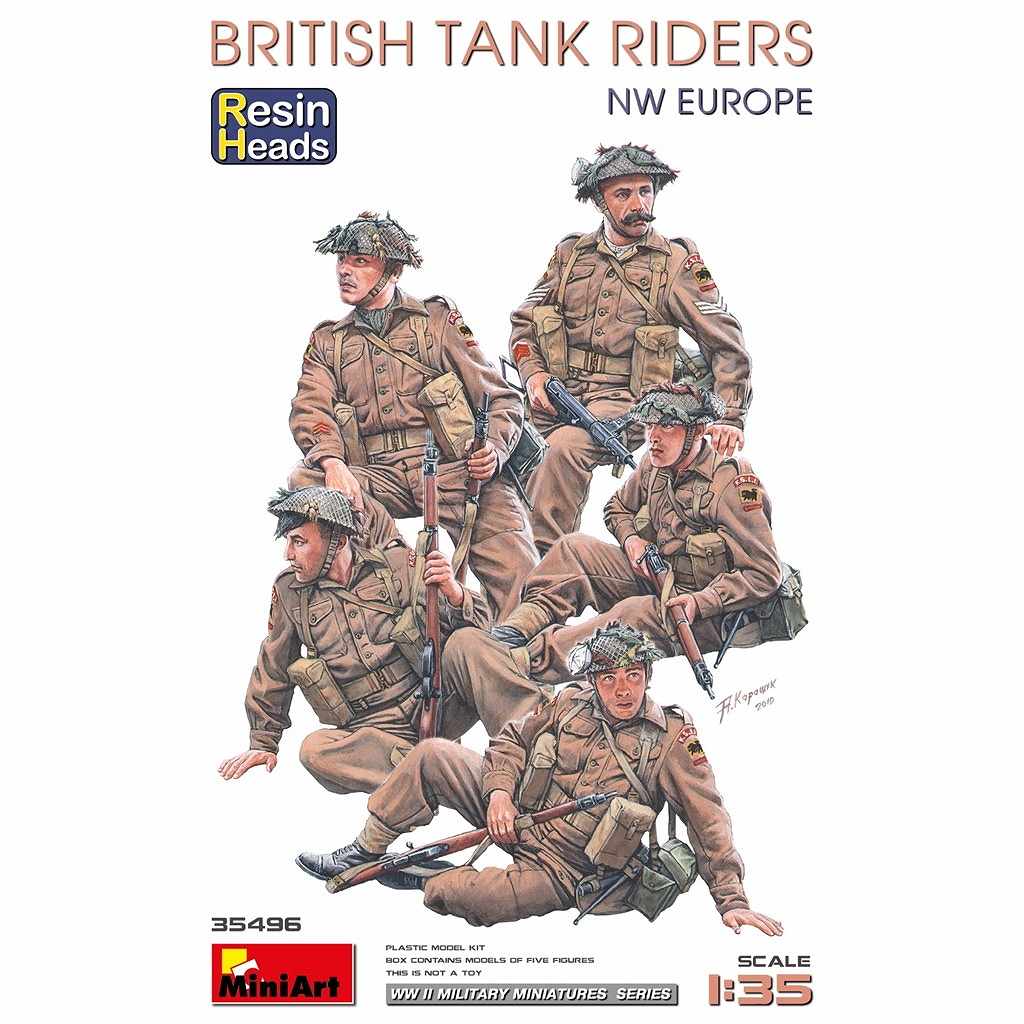 35496 イギリス戦車戦車跨乗兵 (西ヨーロッパ) (レジン製頭部付)|第二次大戦のフィギュア|フィギュア