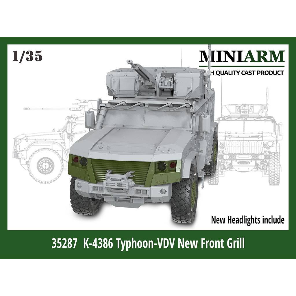 B35287 1/35 現用 露/ソ KAMAZ K-4386タイフーン用 新型フロントグリルセット(RPGスケールモデル/ズベズダ用)|AFV用パーツ|AFV