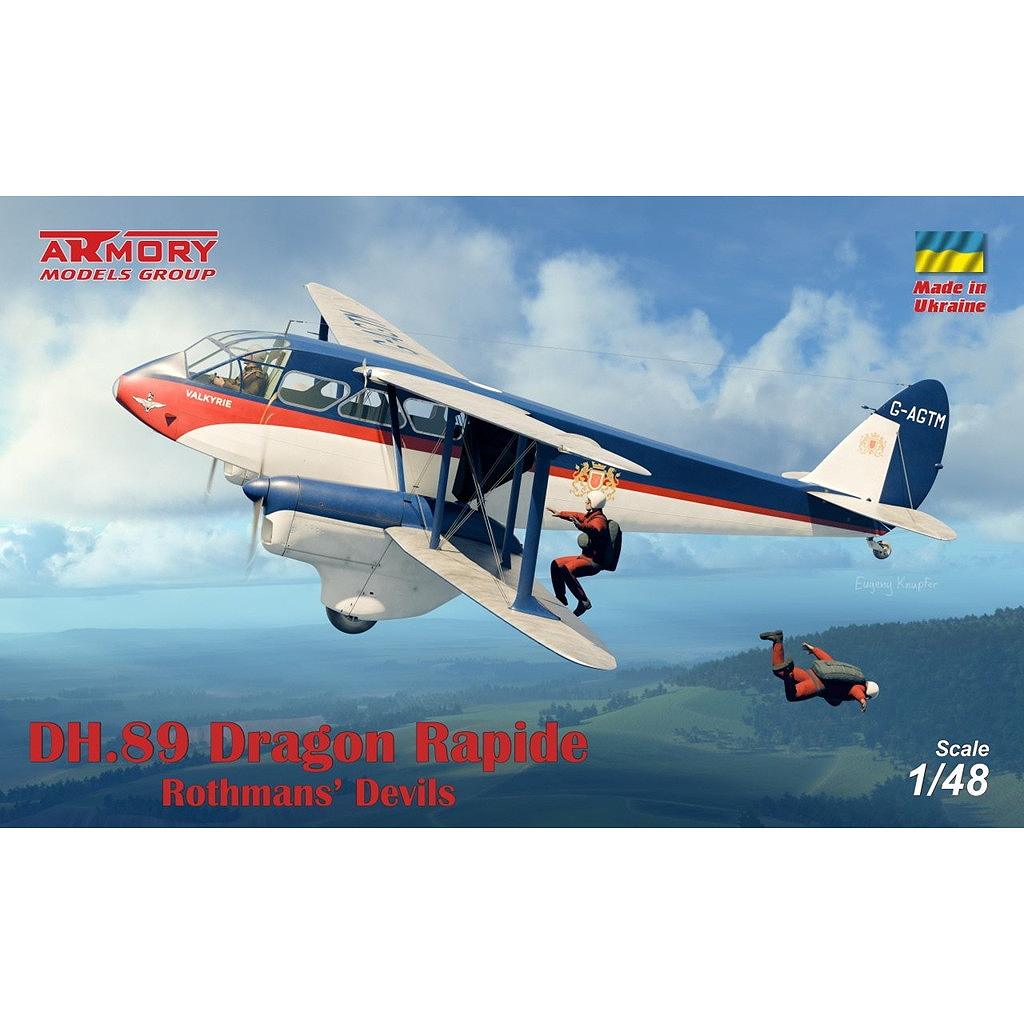 【新製品】AR48014 1/48 デ・ハビランド DH.89 ドラゴン・ラピード ロスマンズ・デビルズ|第二次大戦の飛行機モデル|飛行機