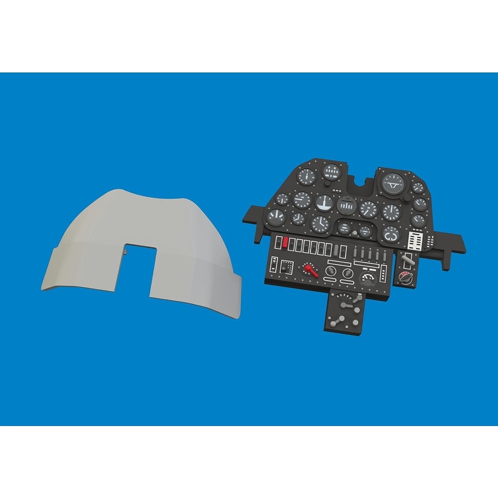 【新製品】ルック644317 1/48 カーチス P-40N-25+ ウォーホーク 「ルック」計器板 (エデュアルド用)|飛行機用パーツ|飛行機