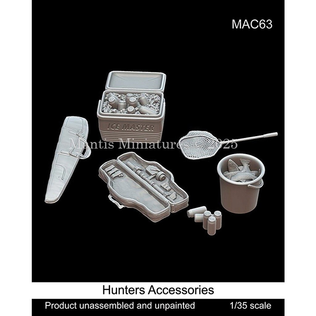 【新製品】MAC63 1/35 現用 アウトドア/ハンティングセット|建物／情景用パーツ|フィギュア