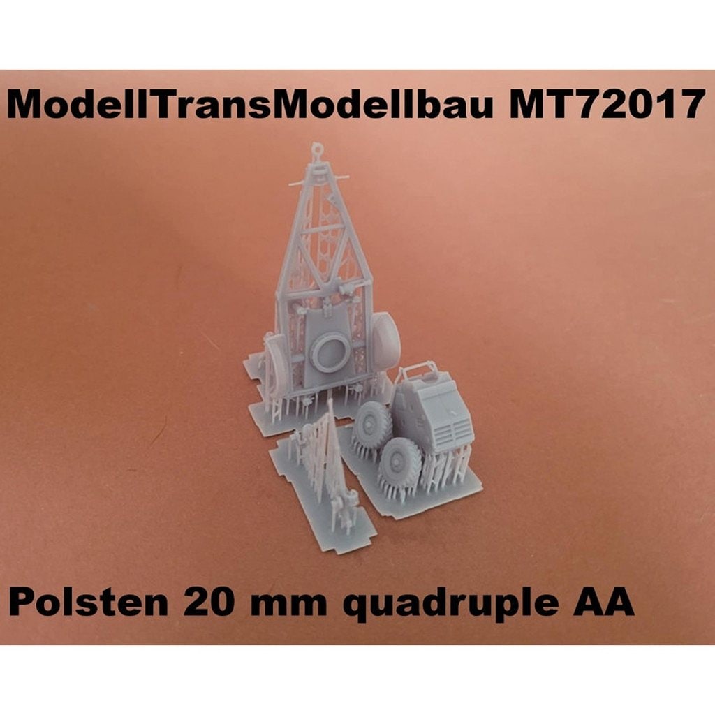 【新製品】MT72017 WWII ポーランド ポールステン 20mm4連対空機関砲(エリコン 20mm 機関砲)|第二次大戦のAFVモデル|AFV