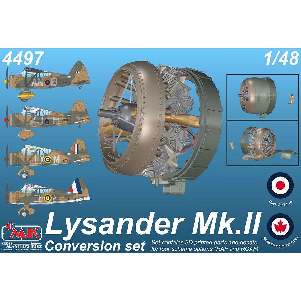 【新製品】4497 1/48 ウェストランド ライサンダー Mk.II (パーシウスエンジン搭載型)改造パーツセット (エアフィックス用)|飛行機用パーツ|飛行機