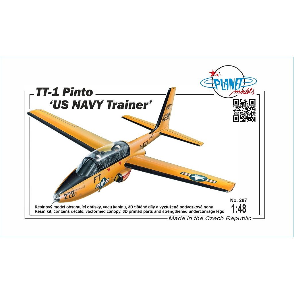 【新製品】48287 1/48 TT-1 ピント 米海軍初等練習機|大戦後の飛行機モデル|飛行機