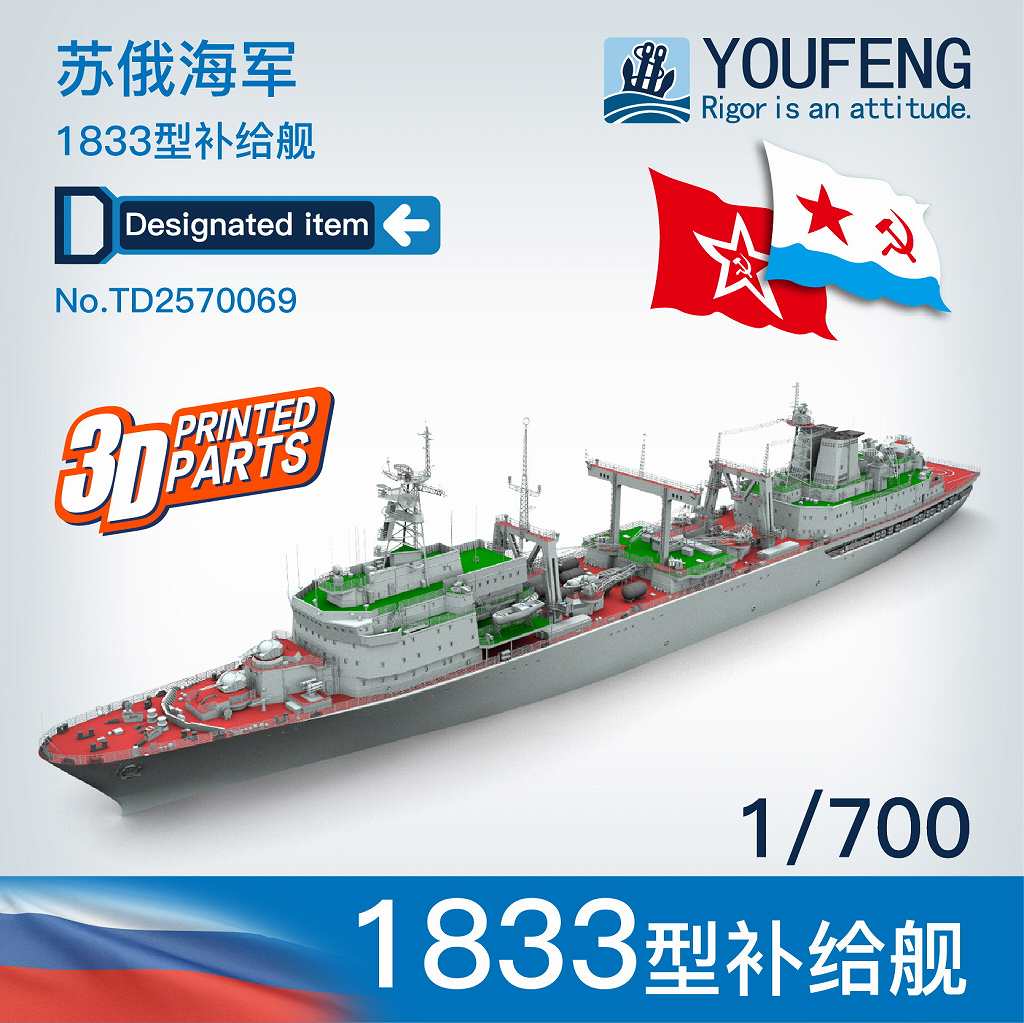 【新製品】TA2570069 ソ連/ロシア海軍 補給艦 ベレジナ 1833計画|大戦後の艦船モデル|艦船
