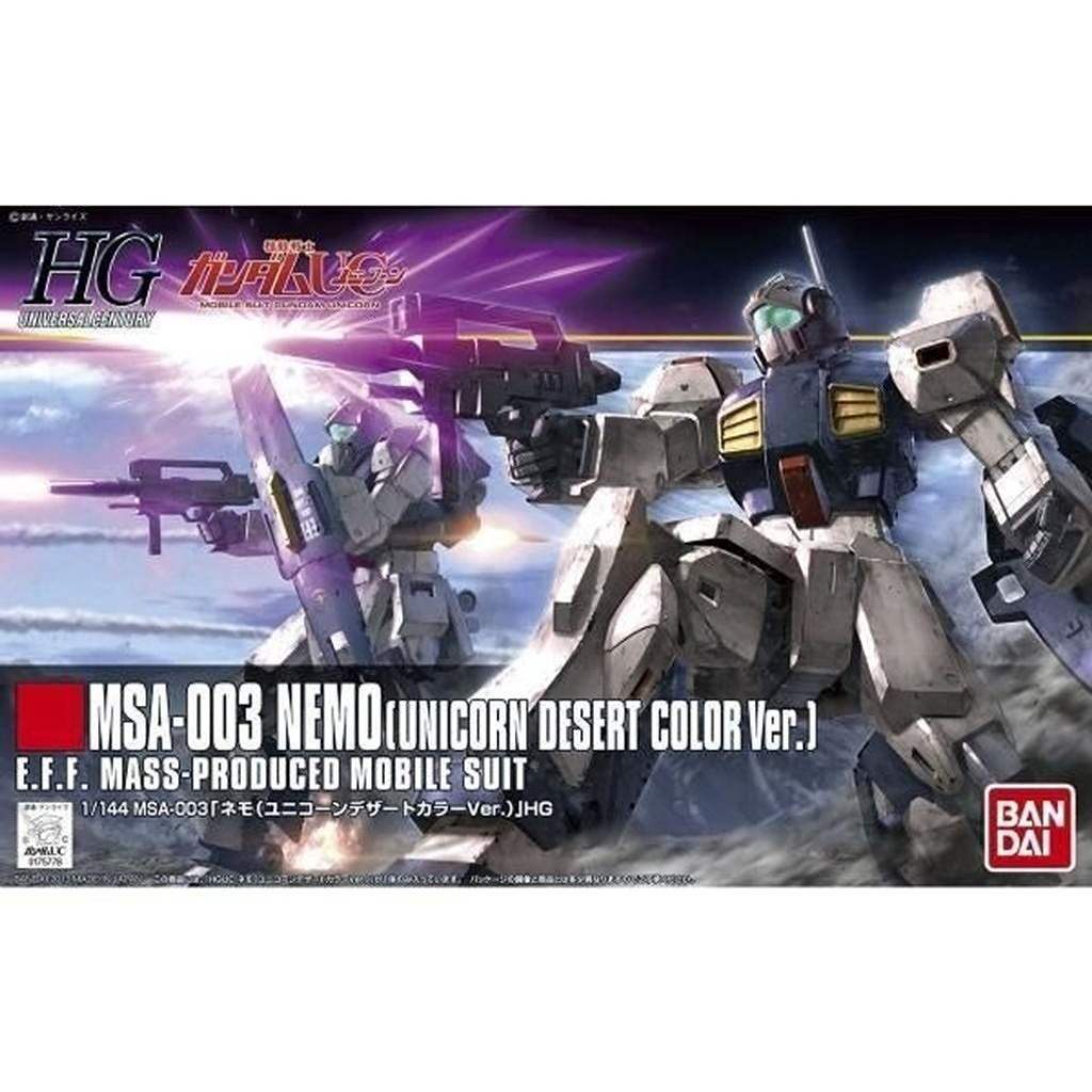 HGUC164 1/144 MSA-003 ネモ(ユニコーンデザートカラーVer.)|SF／キャラクター|ミリタリー以外のモデル