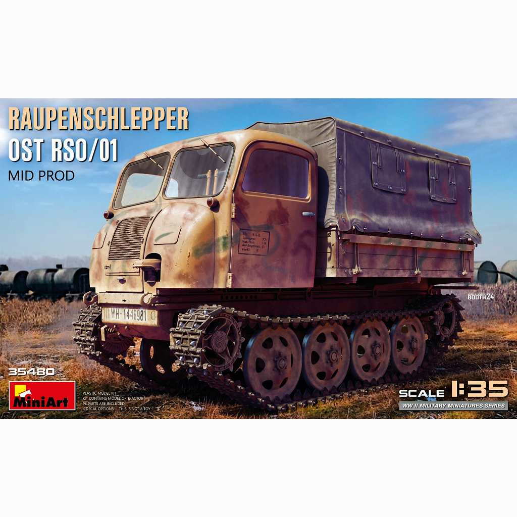 【新製品】35480 ラウペンシュレッパー OST RSO/01中期型|第二次大戦のAFVモデル|AFV