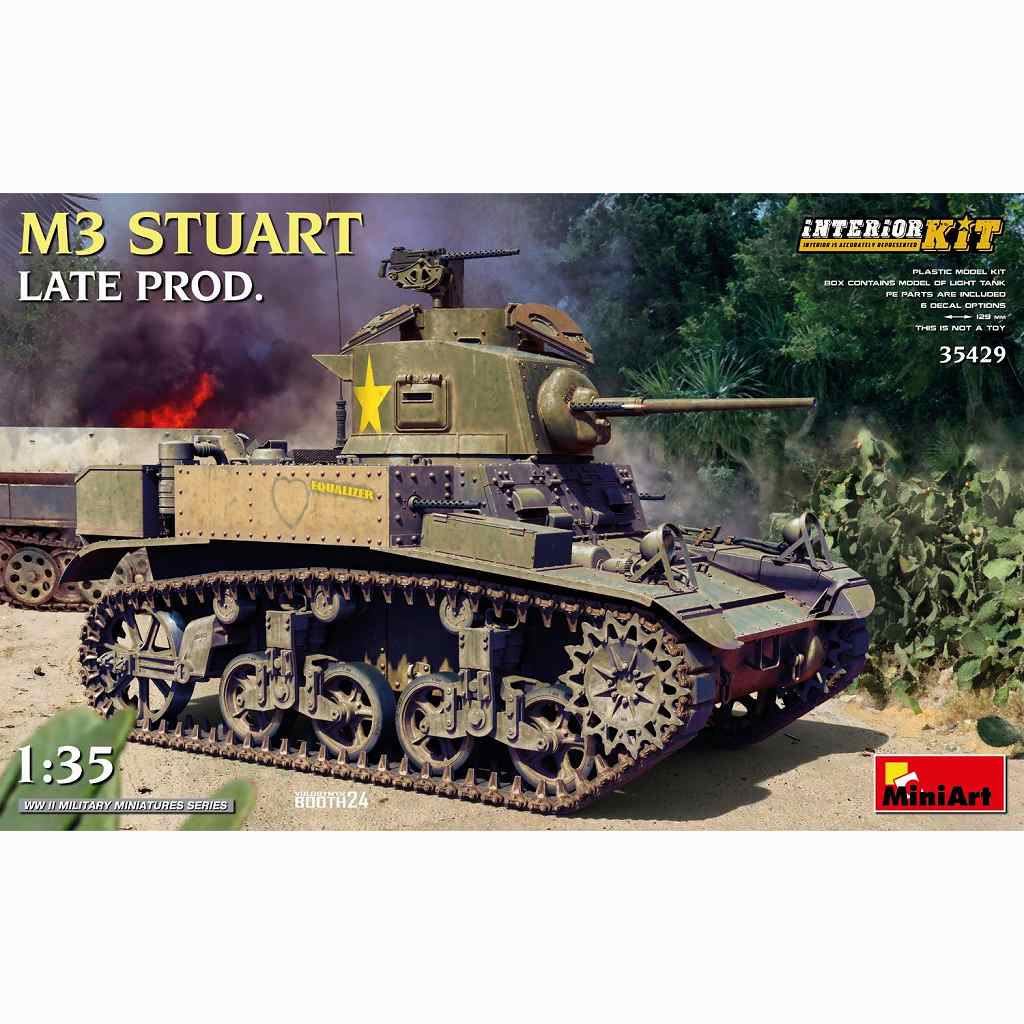 【新製品】35429 M3 スチュアート 後期型　フルインテリア|第二次大戦のAFVモデル|AFV
