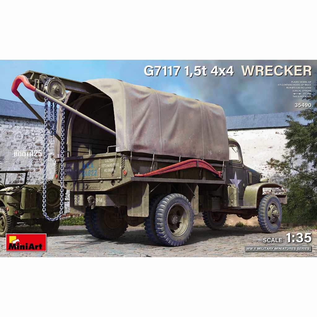 【新製品】35490 G7117 1.5t 4x4 レッカー車|第二次大戦のAFVモデル|AFV