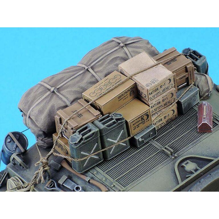 【新製品】LF1447 1/35 M4A3 シャーマン エンジンデッキ積荷セット|AFV用パーツ|AFV