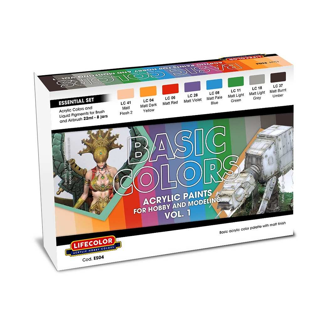 【新製品】ES04 ライフカラー常用基本色セット＃4 基本カラーセット Vol.1|塗料|ツール＆マテリアル