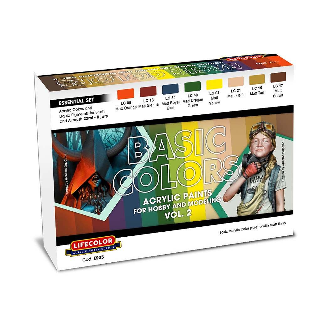 【新製品】ES05 ライフカラー常用基本色セット＃5 基本カラーセット Vol.2|塗料|ツール＆マテリアル