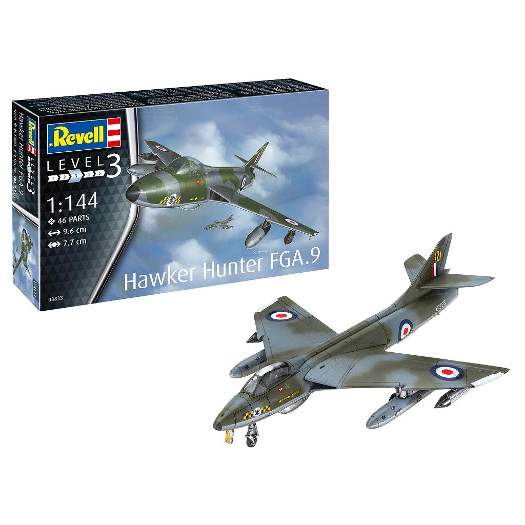 【再入荷】03833 ホーカー ハンター FGA.9|大戦後の飛行機モデル|飛行機