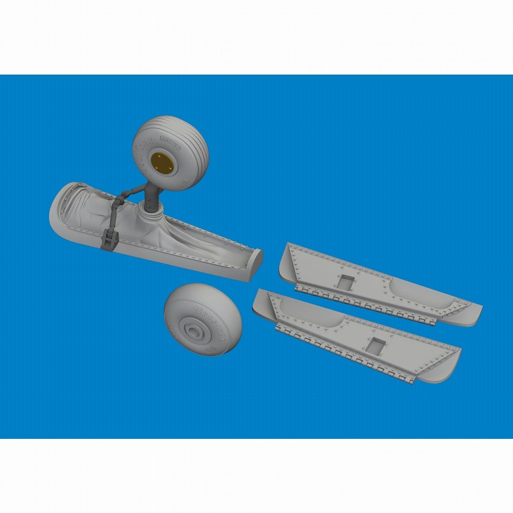 【新製品】ブラッシン6481143 1/48 P-40N 尾脚格納庫 (エデュアルド用)|飛行機用パーツ|飛行機