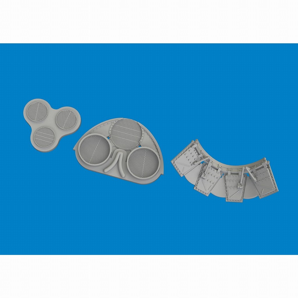 【新製品】ブラッシン6481144 1/48 P-40N エンジンラジエーター (エデュアルド用)|飛行機用パーツ|飛行機