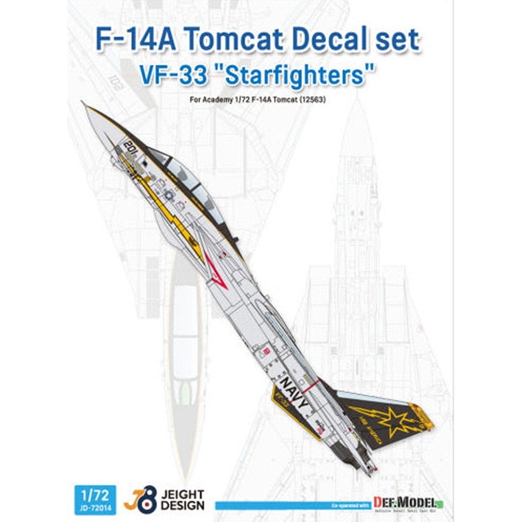 JEIGHT DESIGN JD-72014 1/72 ����ޥ� F-14A �ȥ७��å� VF-33 �������ե���������