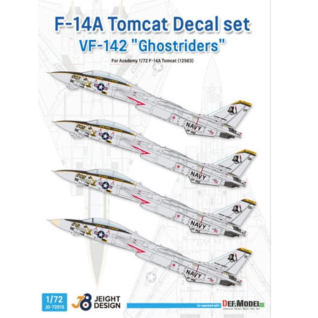 ڿʡJEIGHT DESIGN JD-72015 1/72 ޥ F-14A ȥ७å VF-142 ȥ饤
