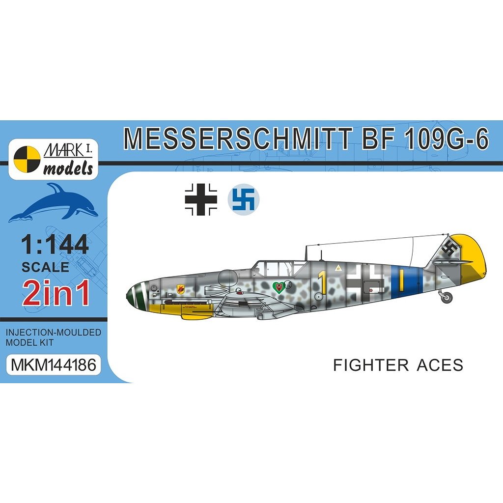�ڿ����ʡ�MKM144186 1/144 Bf109G-6 ���������ѥ����åȎ�(2���å���)