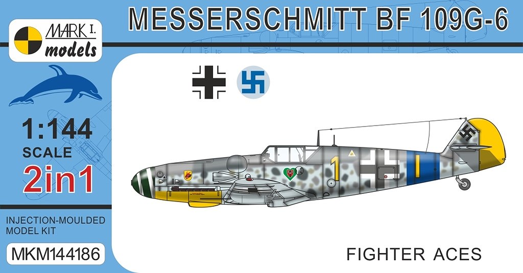 ڿʡMKM144186 1/144 Bf109G-6 ѥåȎ(2å)