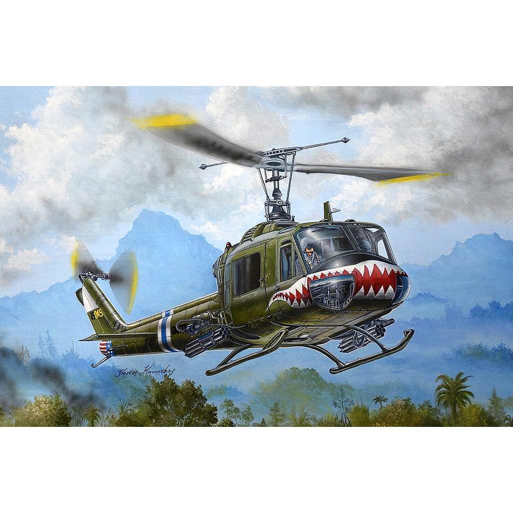 himutaページ①と② 新製品】05112 1/35 UH-1B ヒューイ ガンシップ | トランペッター