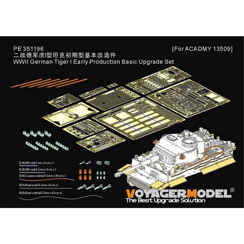 VOYAGER MODEL PE 35098 アップグレードキット　2箱 PE351196 1/35 WWII ドイツ タイガーI重戦車初期生産型 ベーシック