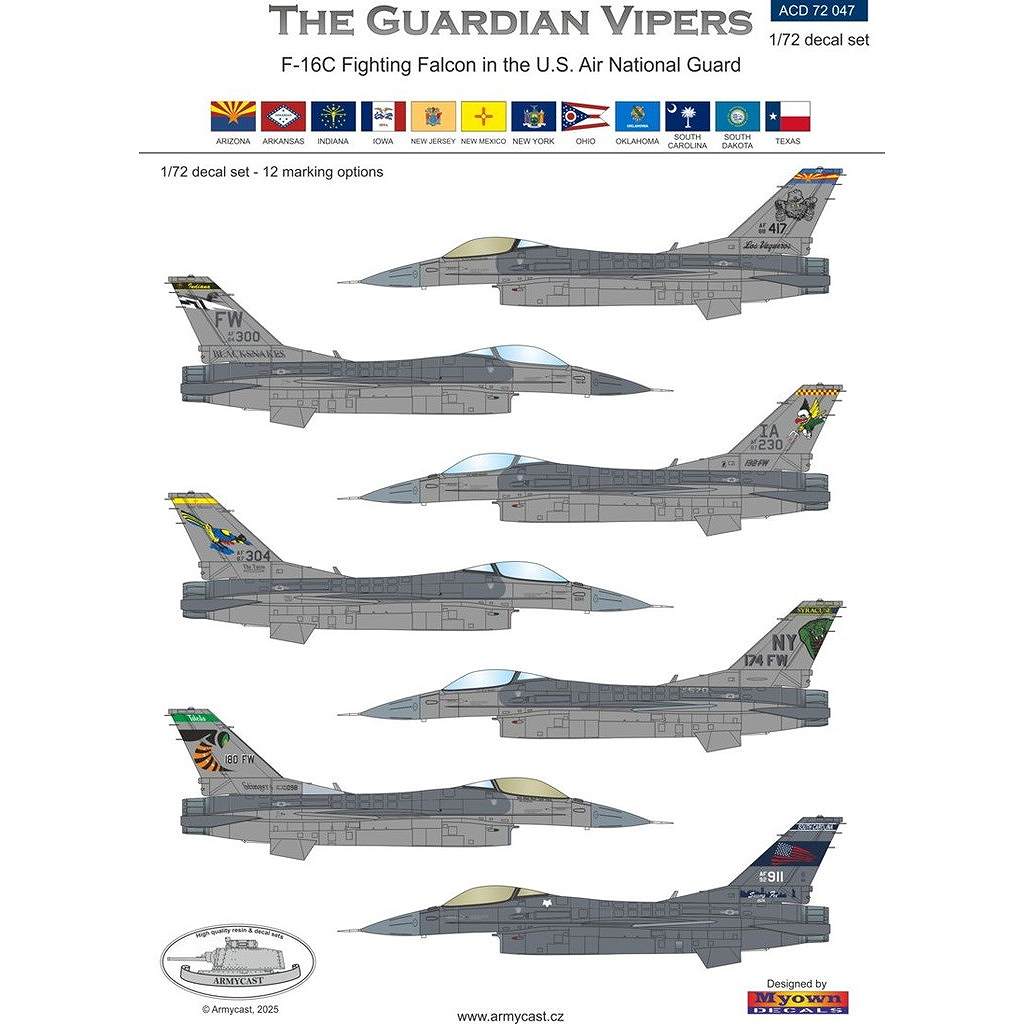 新製品】ACD72047 1/72 F-16C ファイティングファルコン アメリカ州