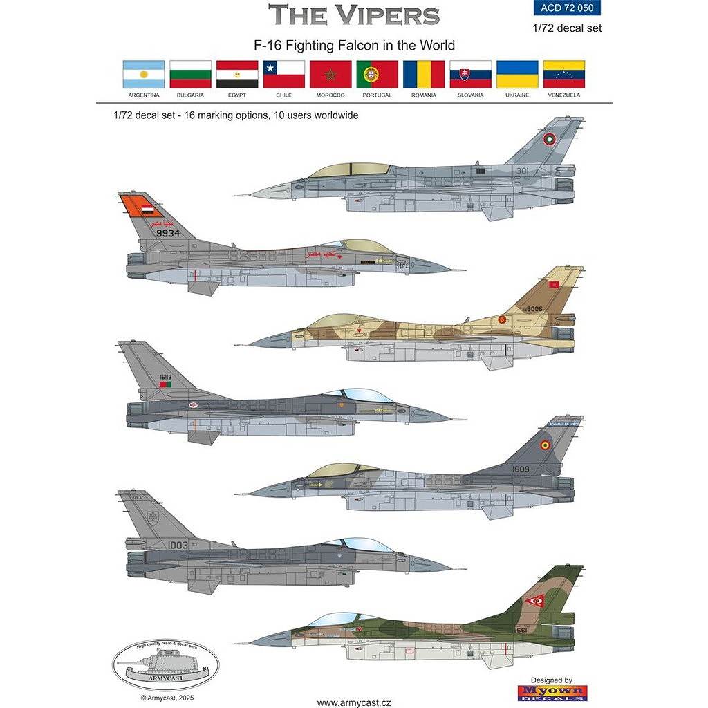 ACD72050 1/72 F-16 ファイティングファルコン インザワールド